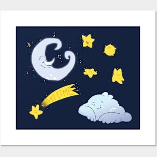 Nighttime starry night! Posters and Art